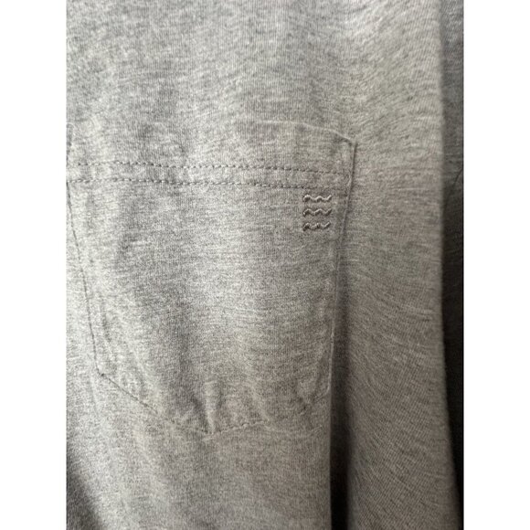Free Fly New Men's Bamboo Long Sleeve Pocket Tee Light Gray Size XXL - Picture 2 of 5